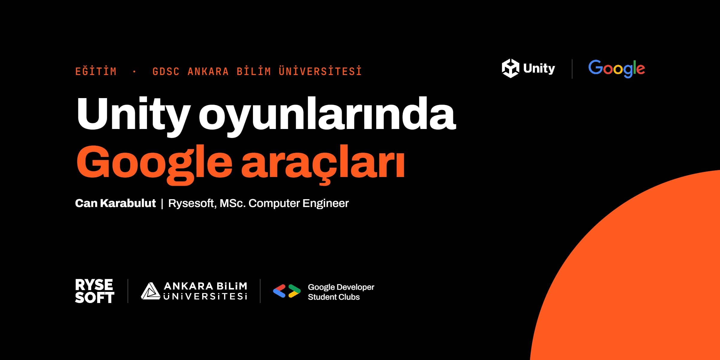 Firebase and Unity Training at Ankara Bilim University